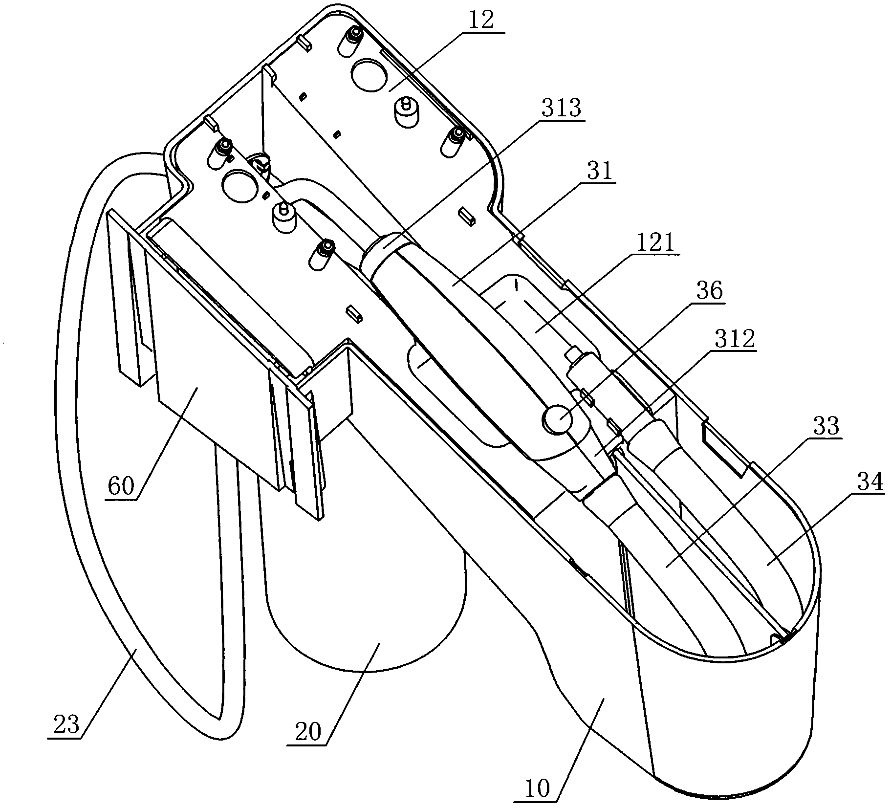 Intelligent hydrotherapeutic apparatus mounted on toilet bowl