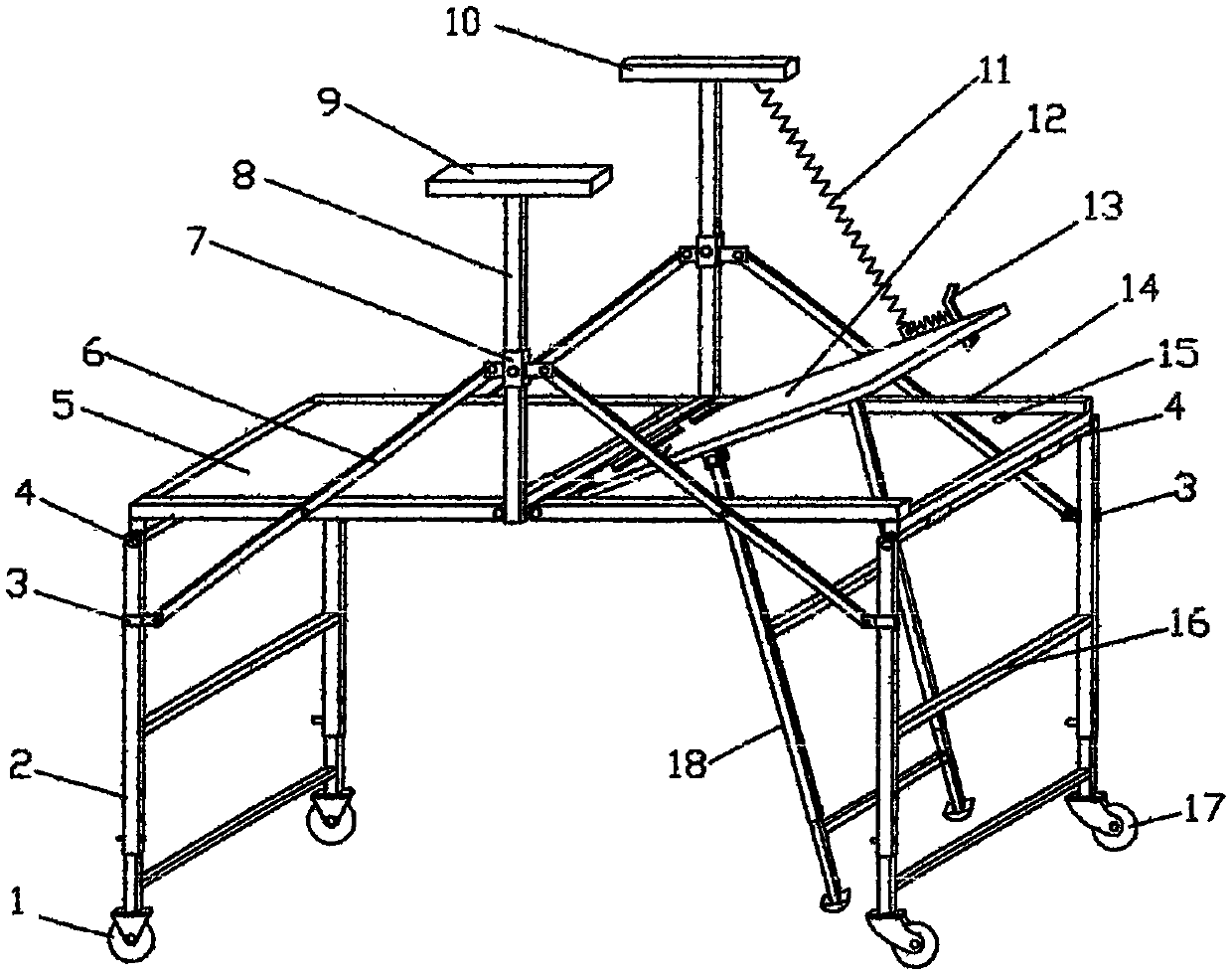 Walkable scaffold