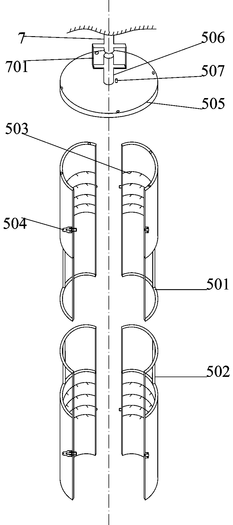 Strain-controlled-type unsaturated soil triaxial tensile instrument