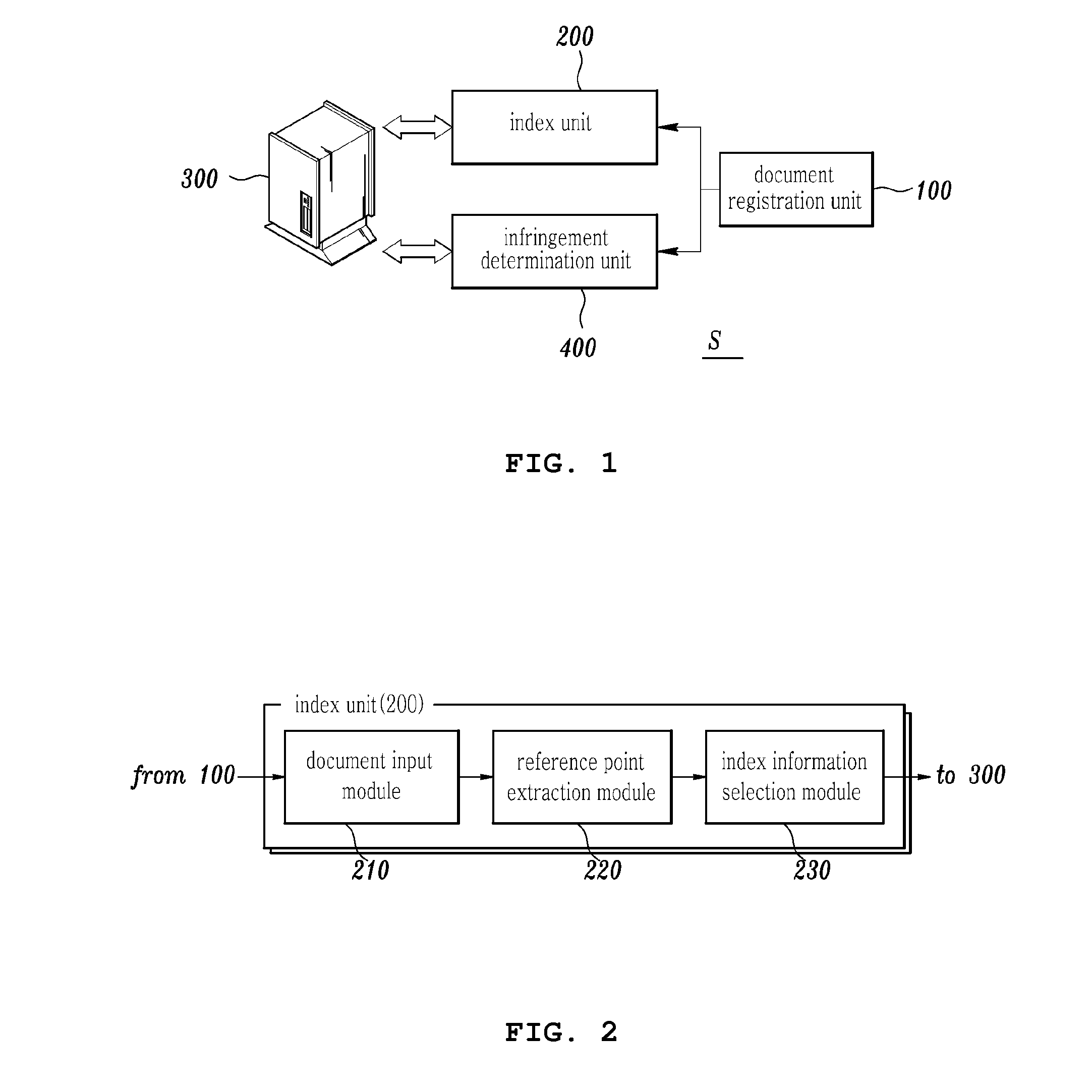 System for determining infringement of copyright based on the text reference point and method thereof