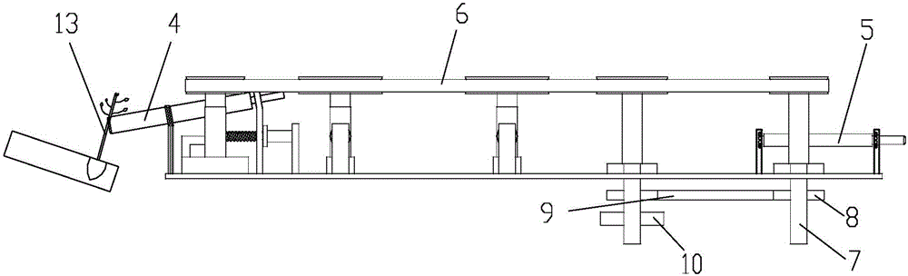 Seedling pulling, conveying and falling device