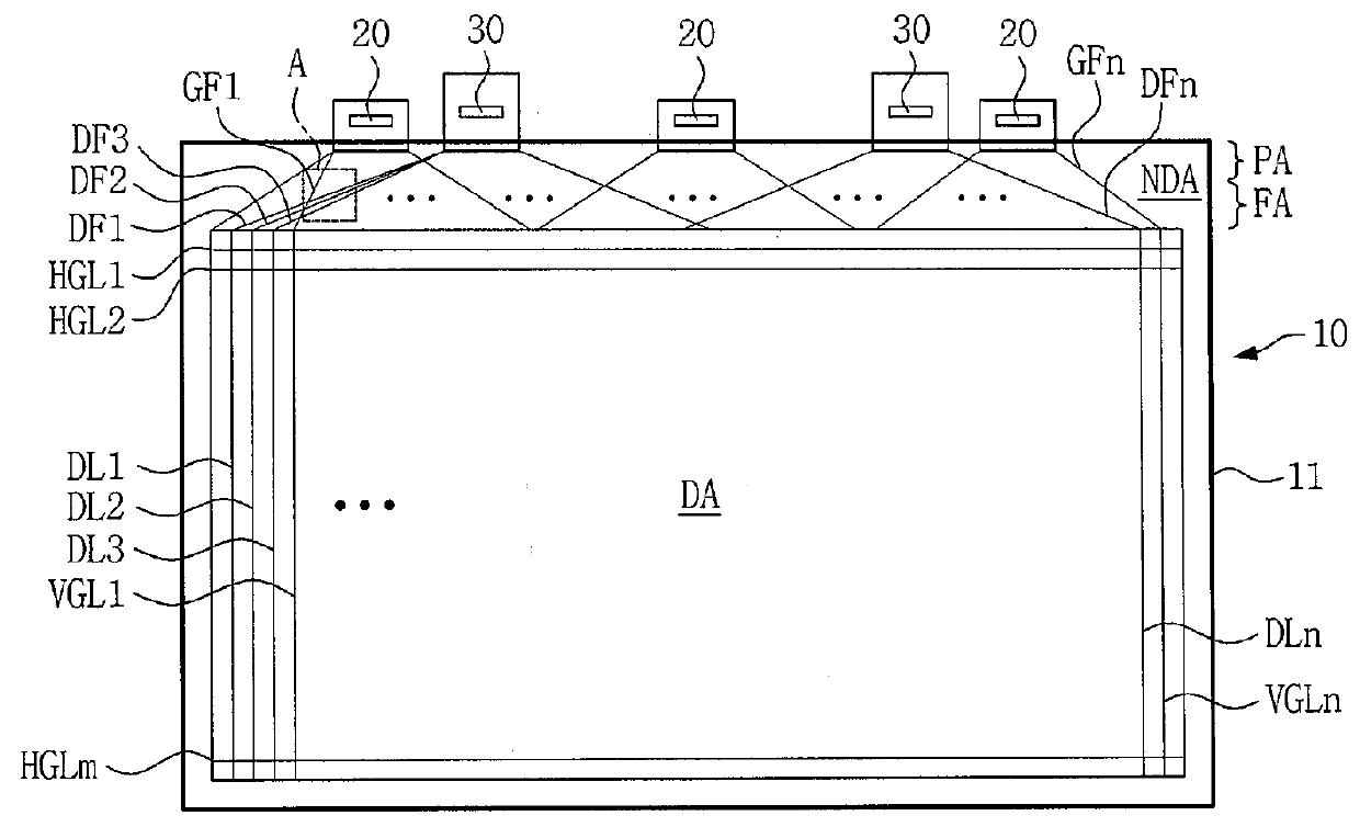 Display panel and display device having the same