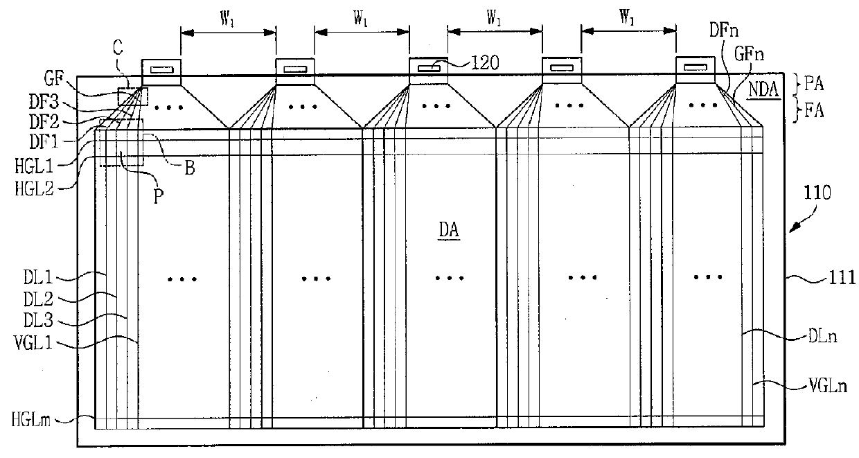 Display panel and display device having the same