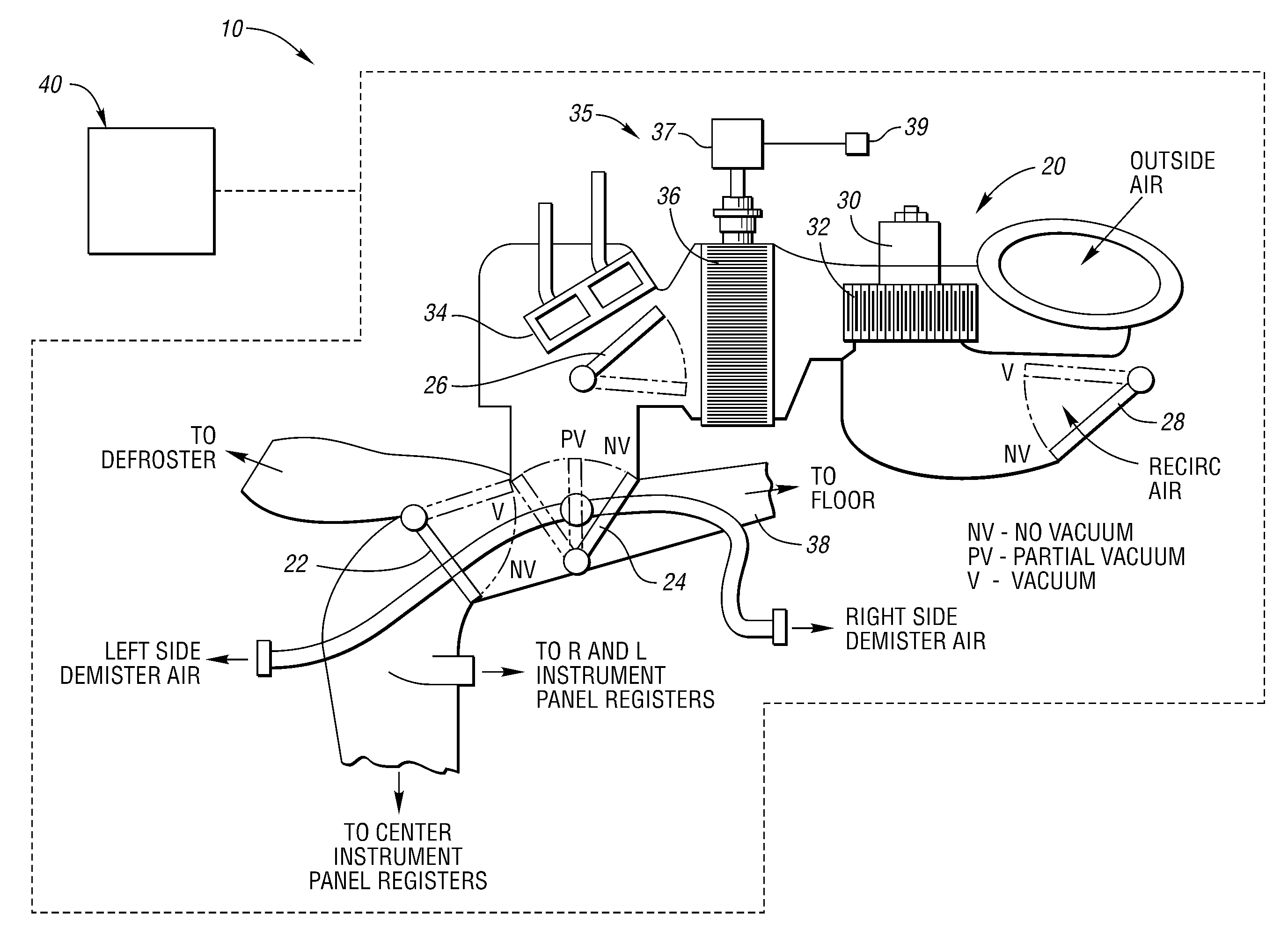 System and method for environmental management of a vehicle