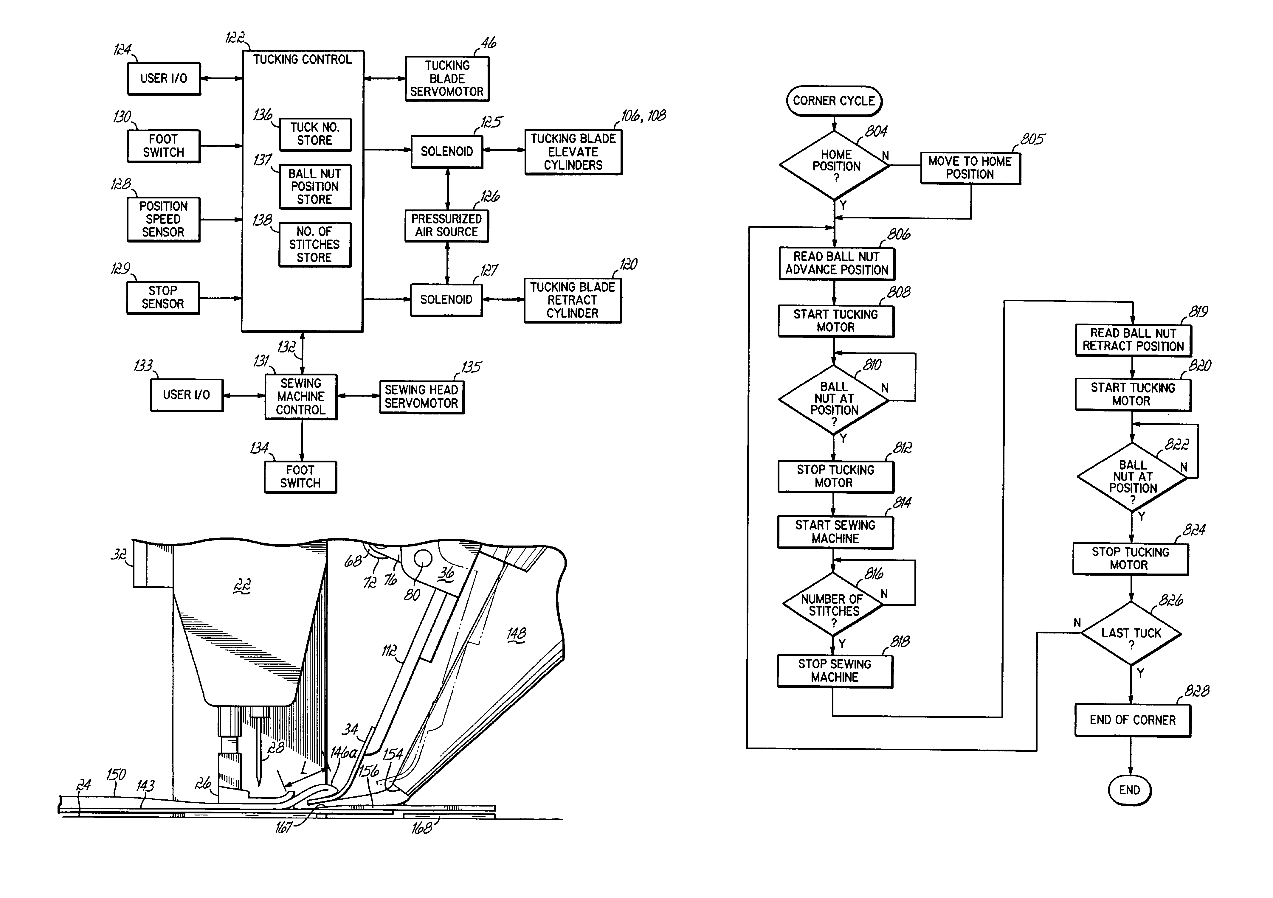 Programmable tucking attachment for a sewing machine and method