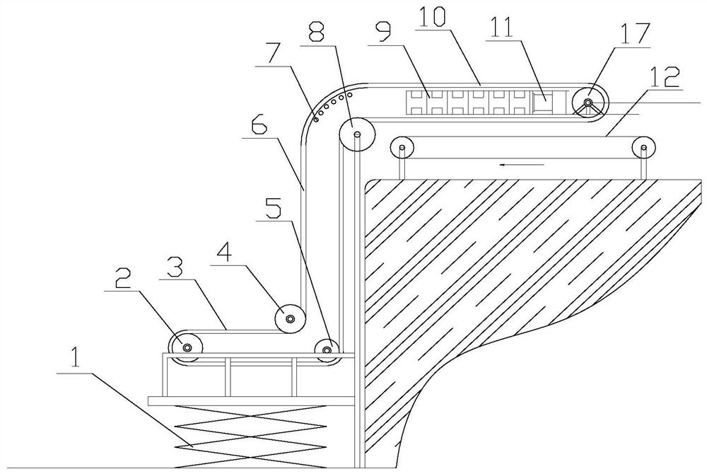 A vertical shaft continuous excavation hoisting system and its hoisting method