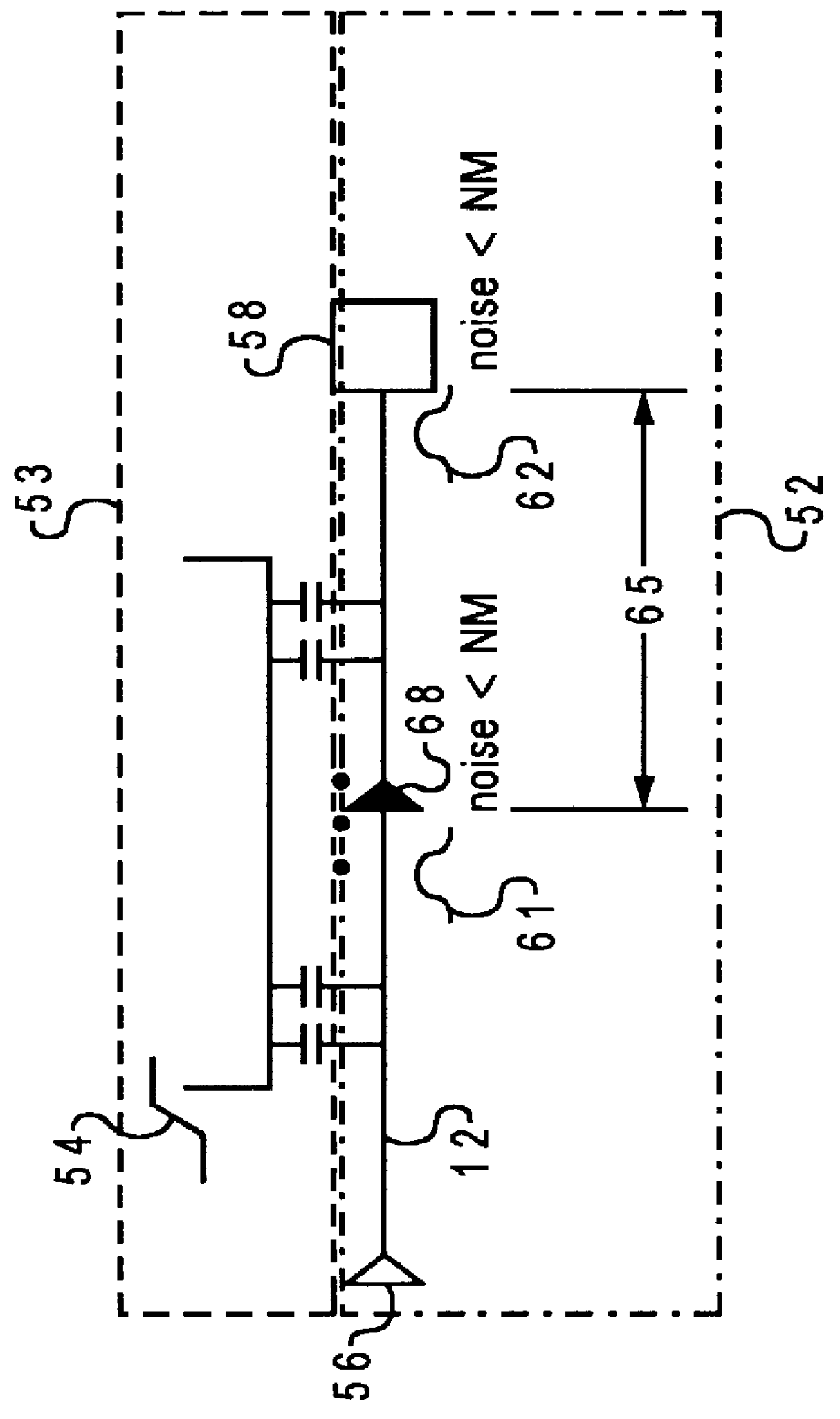 Optimum buffer placement for noise avoidance