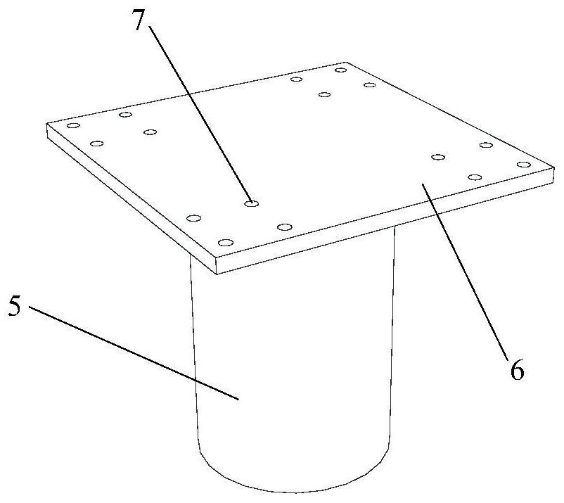 Controllable energy consumption swing column foot