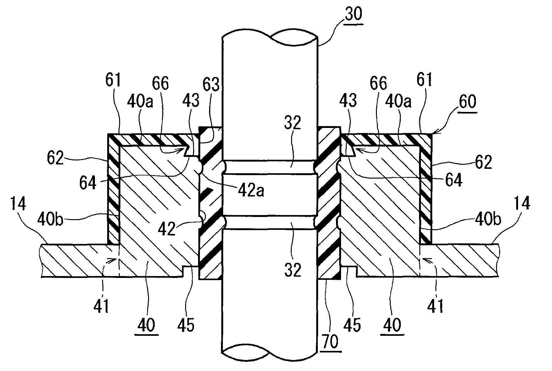 Battery having an electrode terminal fixed to a battery case