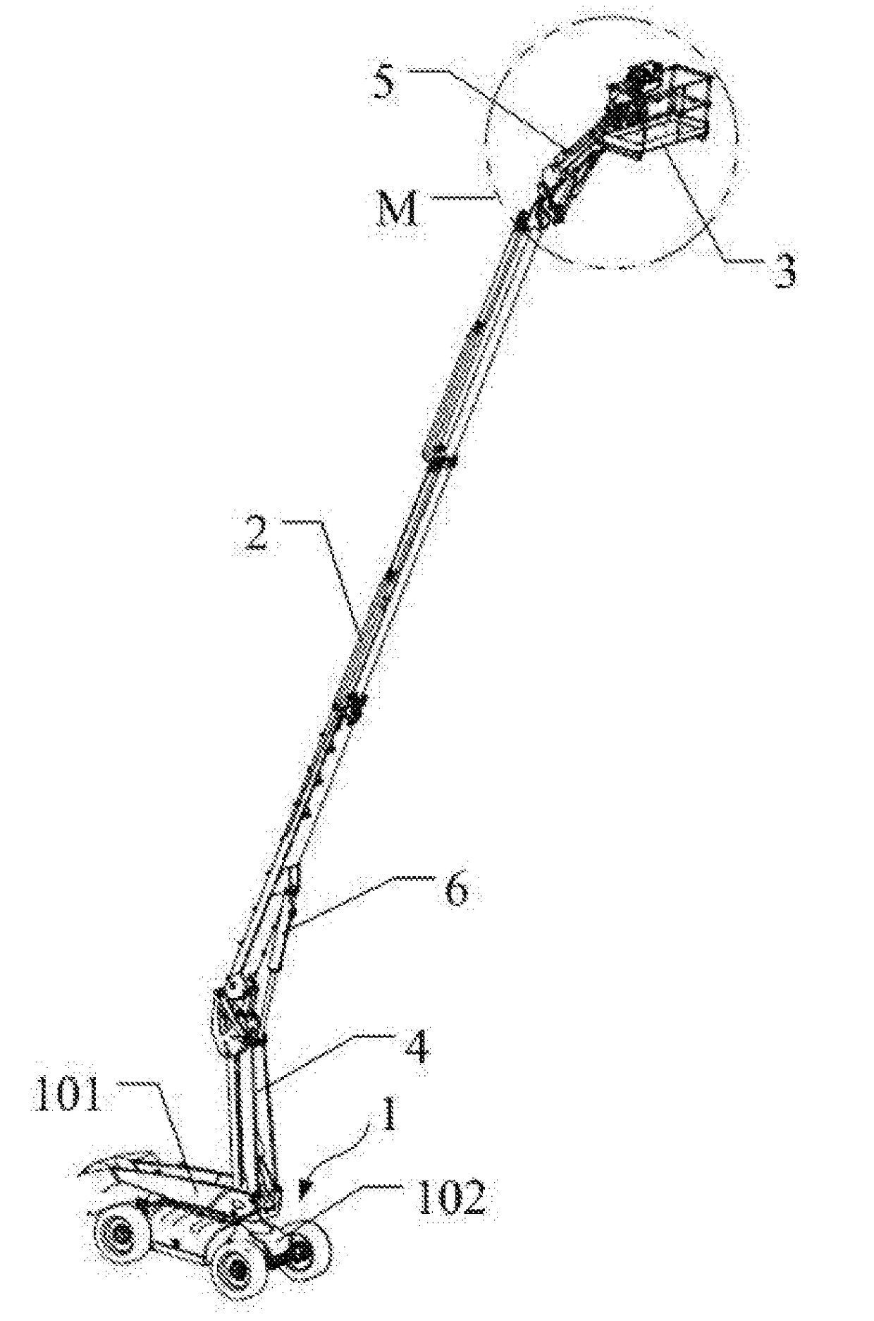 Vehicle with a low gravity center and aerial work platform