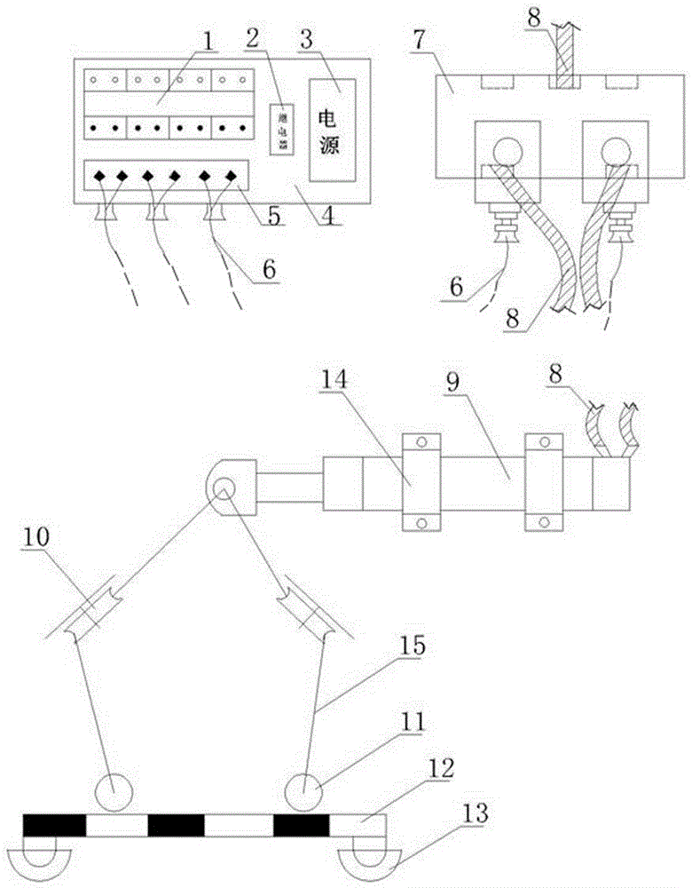 A warning device for mine transportation roadway