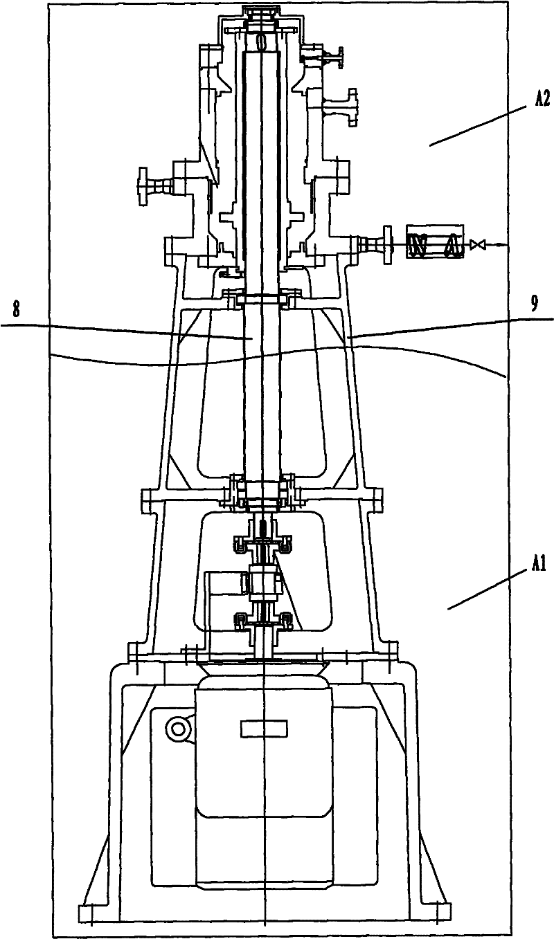 Mechanical seal test device for nuclear main pump