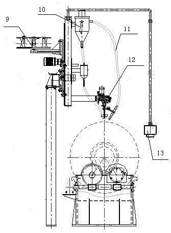 Special roll surfacing welding machine