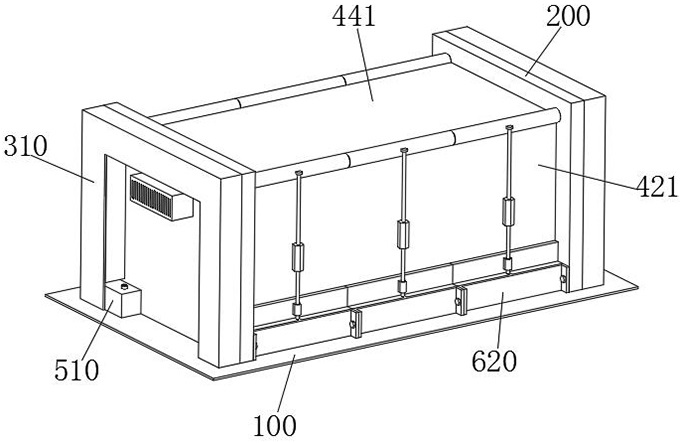 Non-contact isolation ward for respiratory diseases