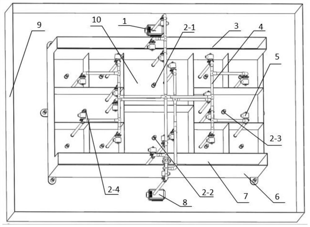 Marine liquid level remote measurement and valve remote control system experimental device and control method thereof