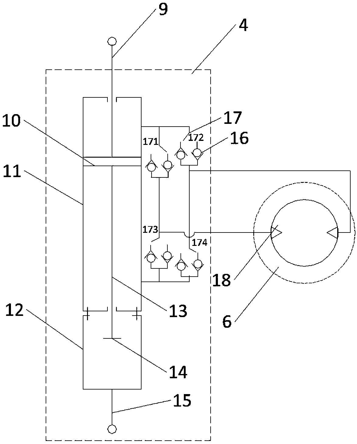 Suspension vibration energy driving and braking system