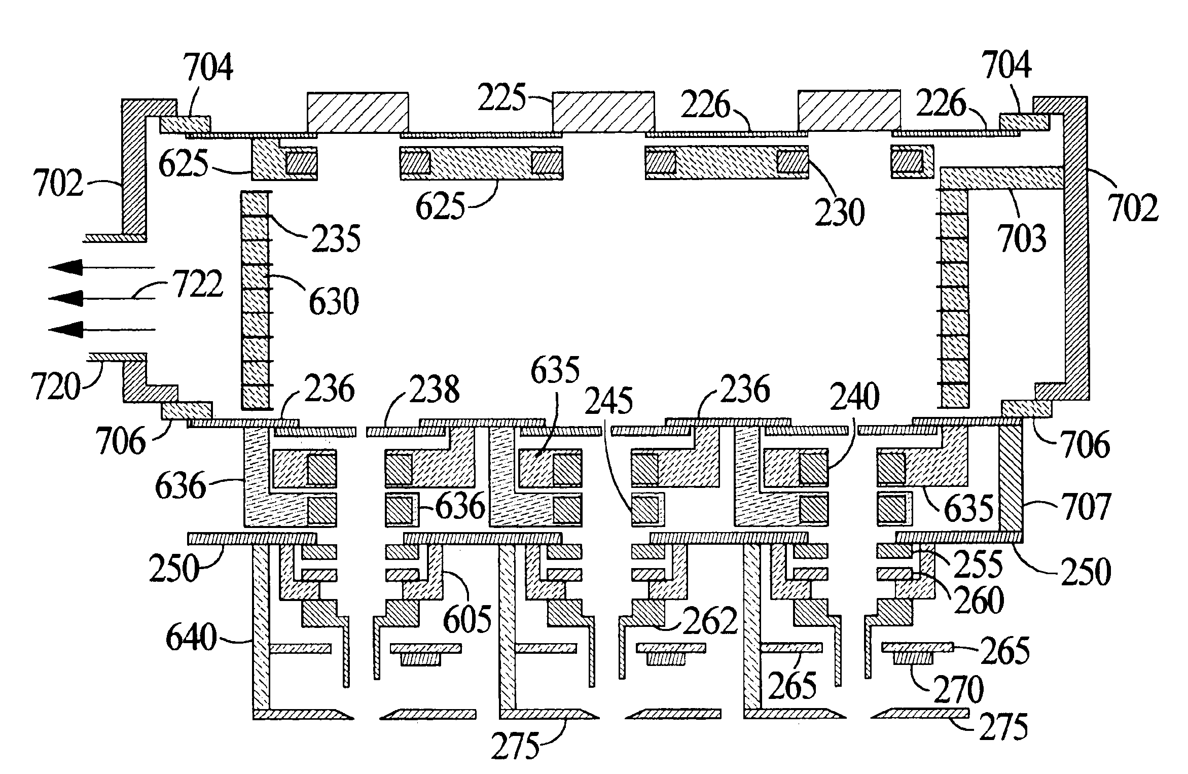 Multi-column charged particle optics assembly