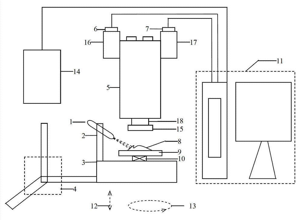 Multi-visual-angle great-depth micro stereo visual-features fusion-measuring method