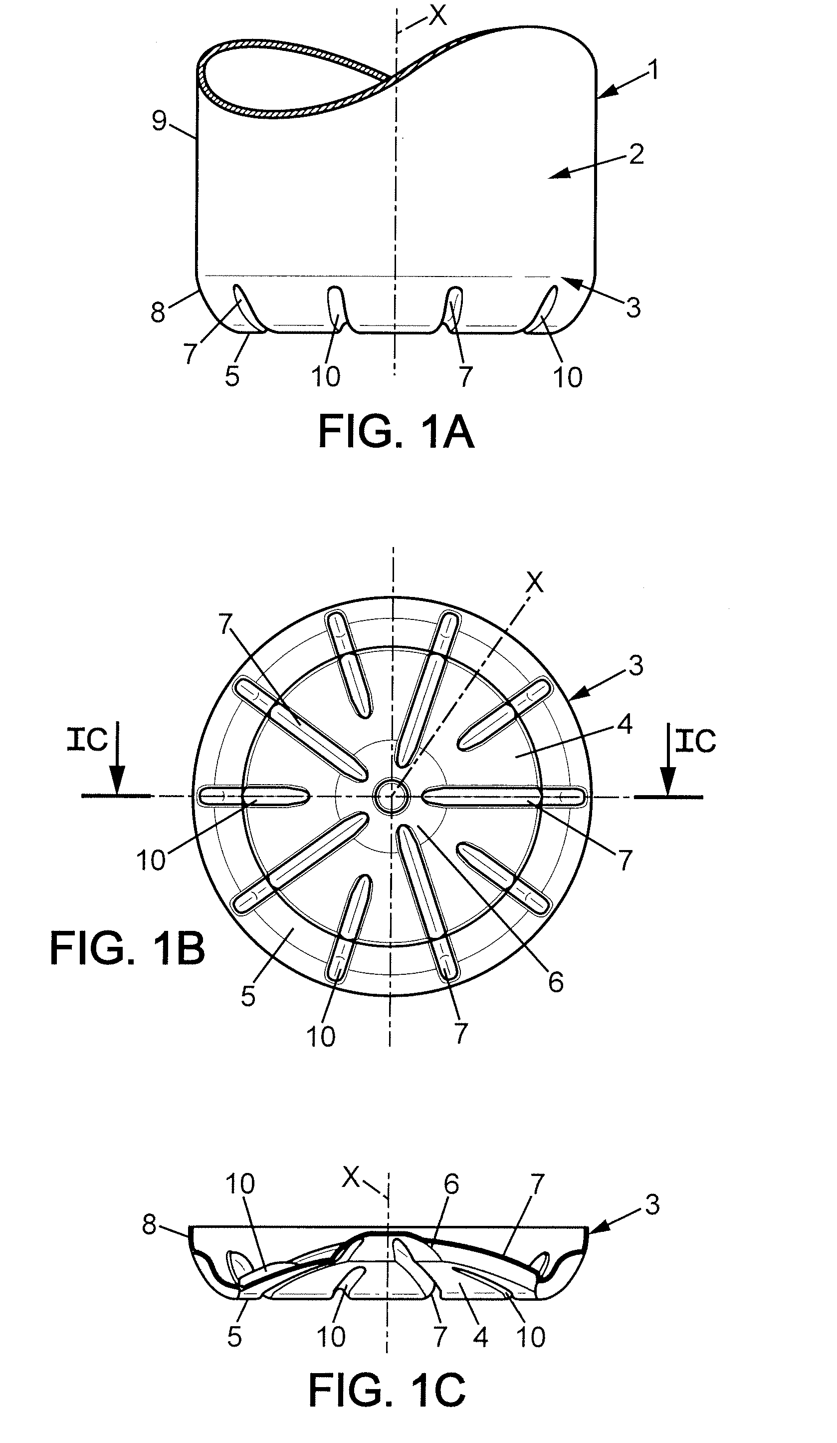 Container, in particular a bottle, made of a thermoplastic material, provided with a reinforced base