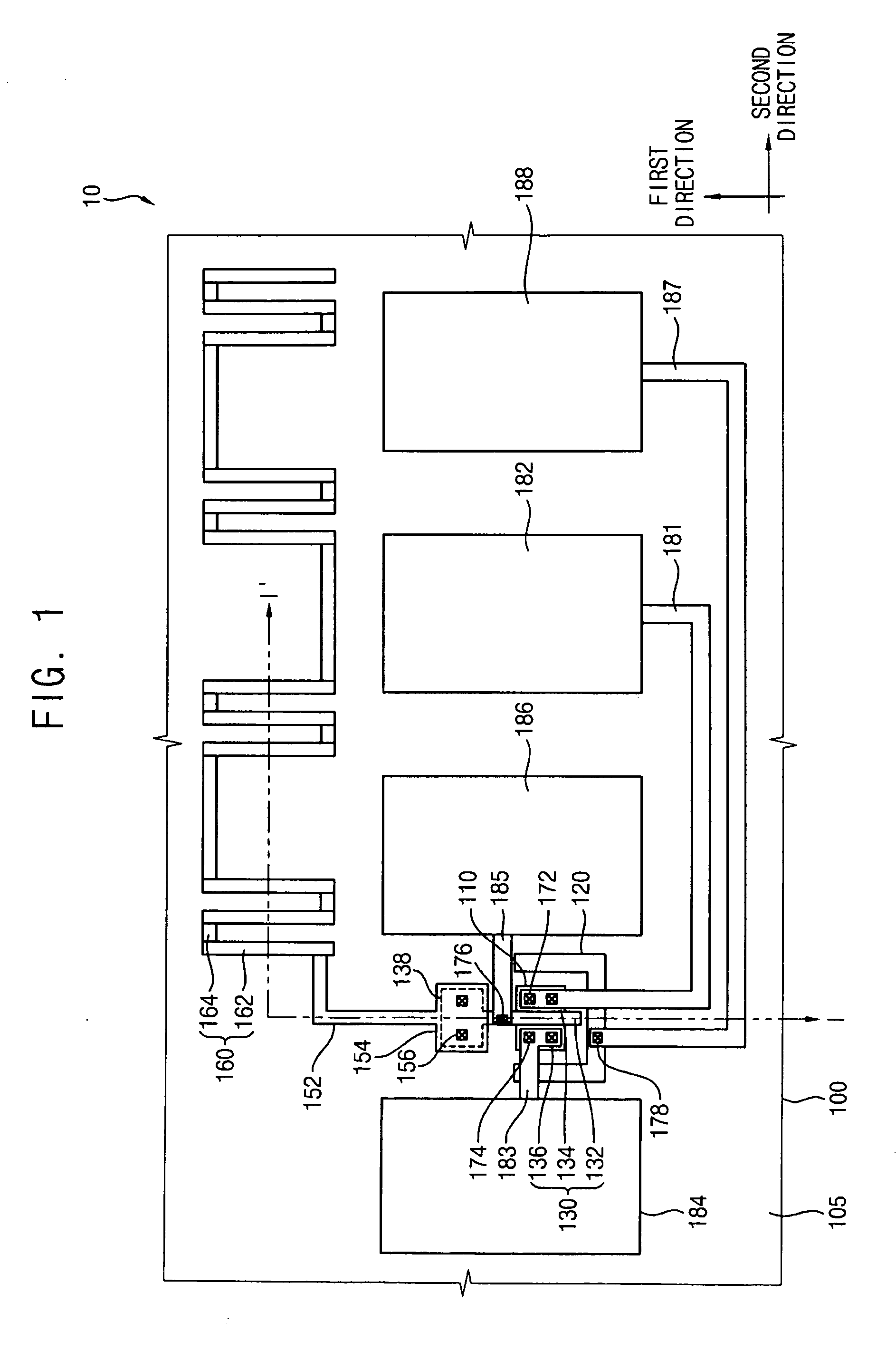 Test structures of a semiconductor device and methods of forming the same