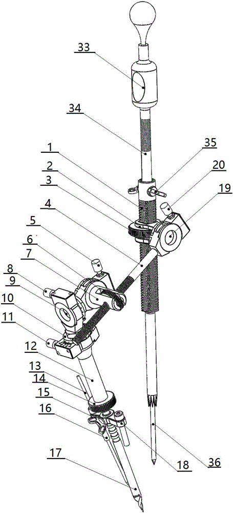 Proximal femoral reaming position indicator