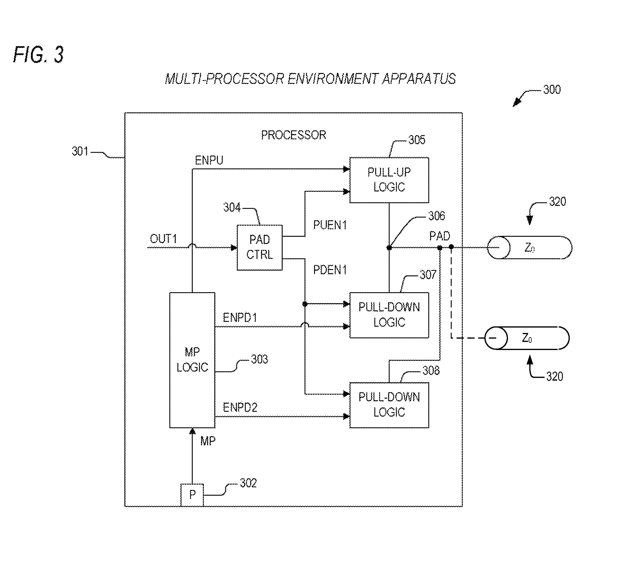 Apparatus and method for enabling a multi-processor environment on a bus