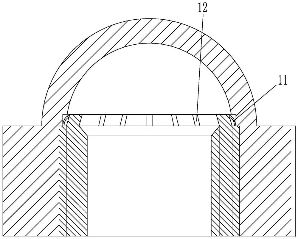 Self-tightening anti-loose cap nut assembly