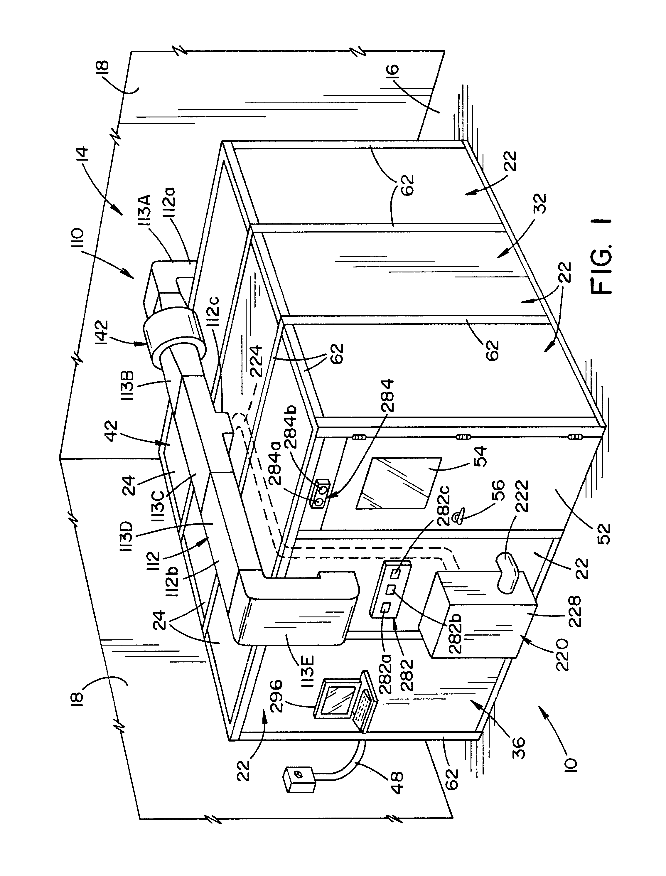 Vaporized hydrogen peroxide decontamination structure