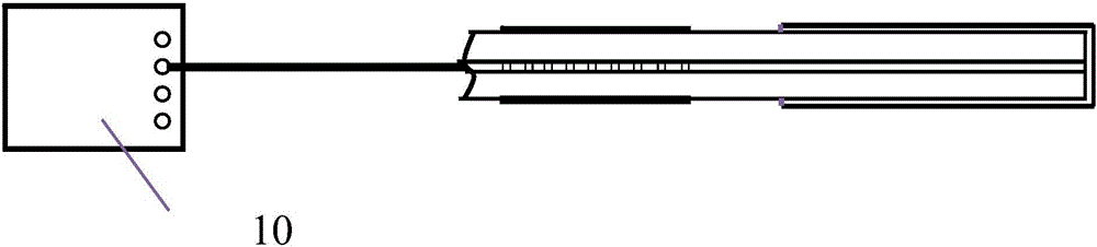 Single-end reflective long-period fiber grating sensor and manufacture process thereof