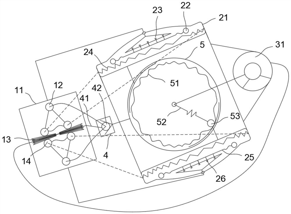 Grinding device for tunnel construction based on renewable resources