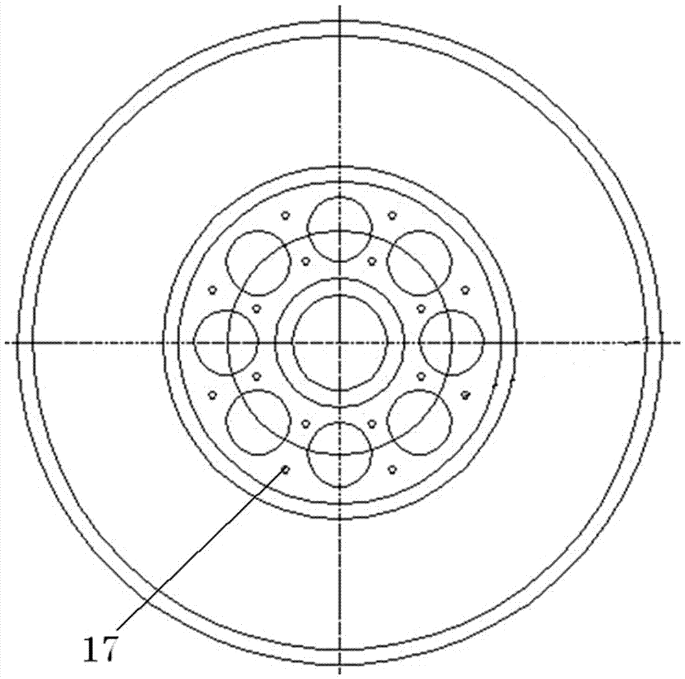 A magnetic thrust combined bearing for an underwater generator