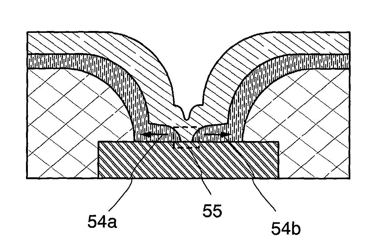 Semiconductor device with liquid repellant layer