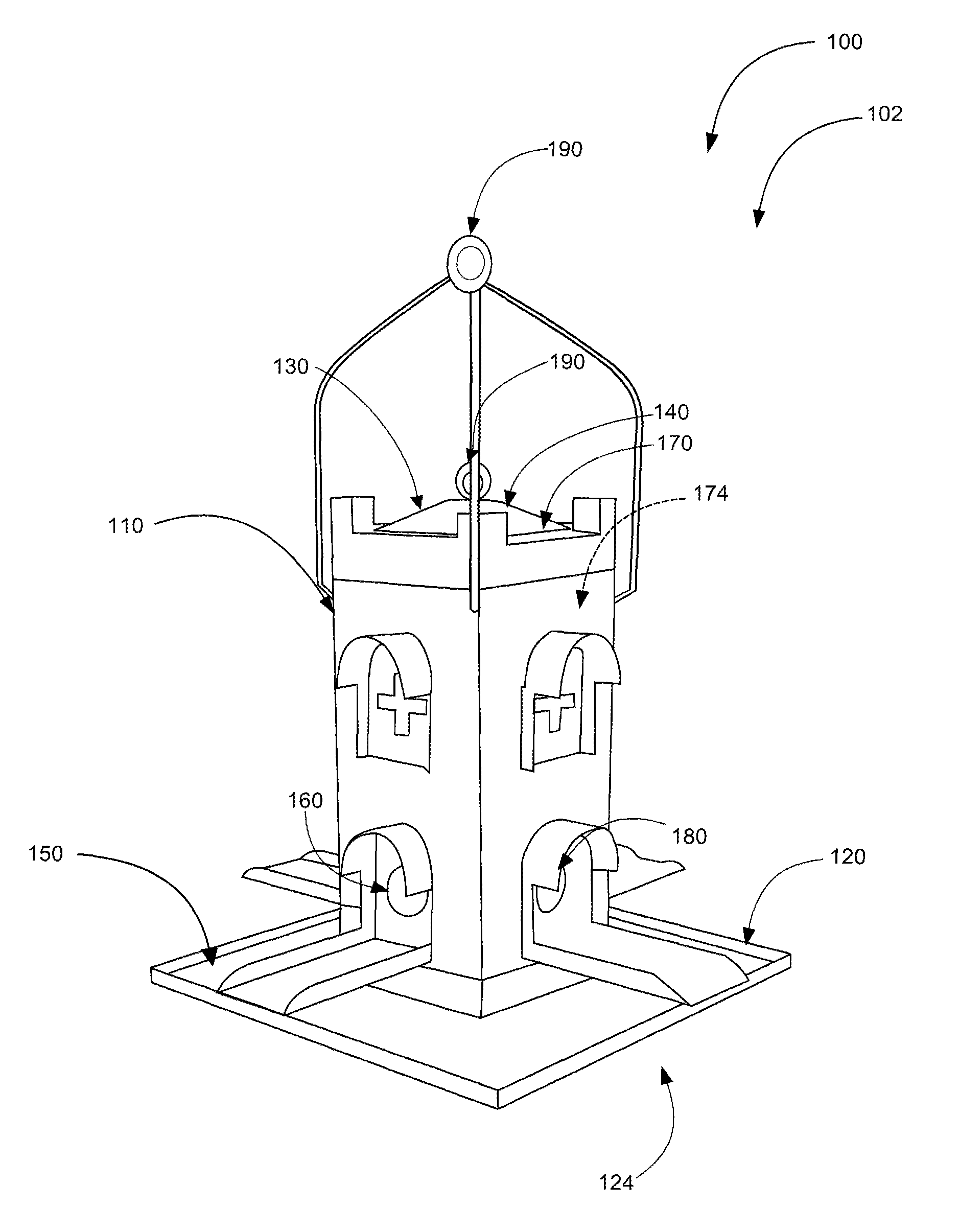 Castle birdfeeder systems