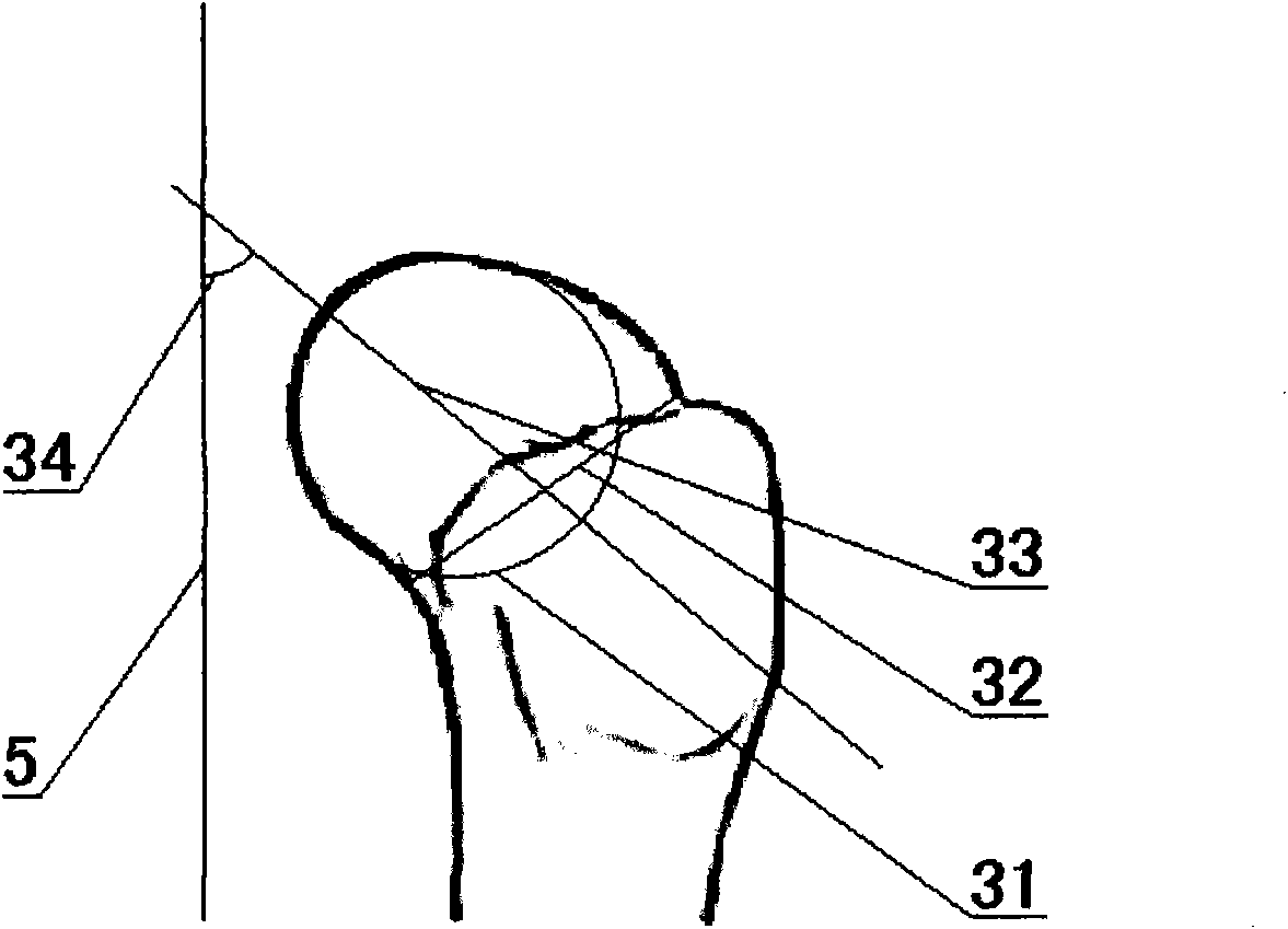 Method for measuring femoral head-neck spatial angles