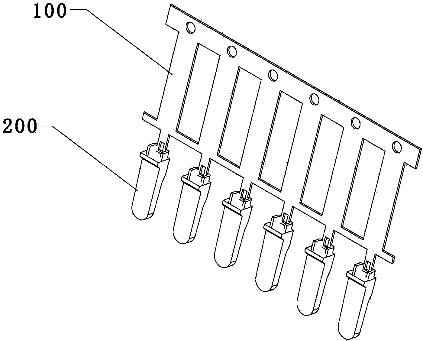 RJ45 connector light guiding column