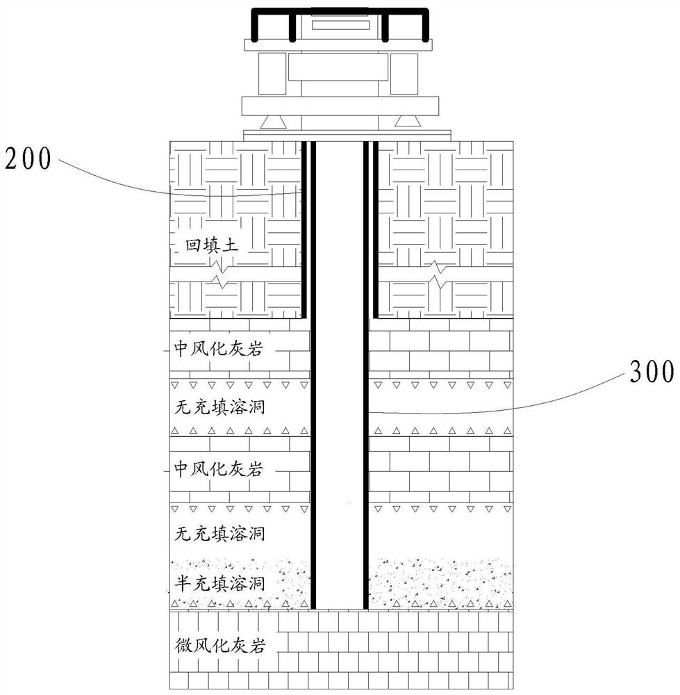 Full-rotation double-sleeve variable cross-section retaining wall pile forming method for cast-in-place pile