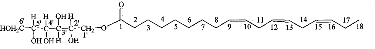 A sugar alcohol ester of long-chain fatty acid and its separation and extraction method and application in inhibiting aromatase activity