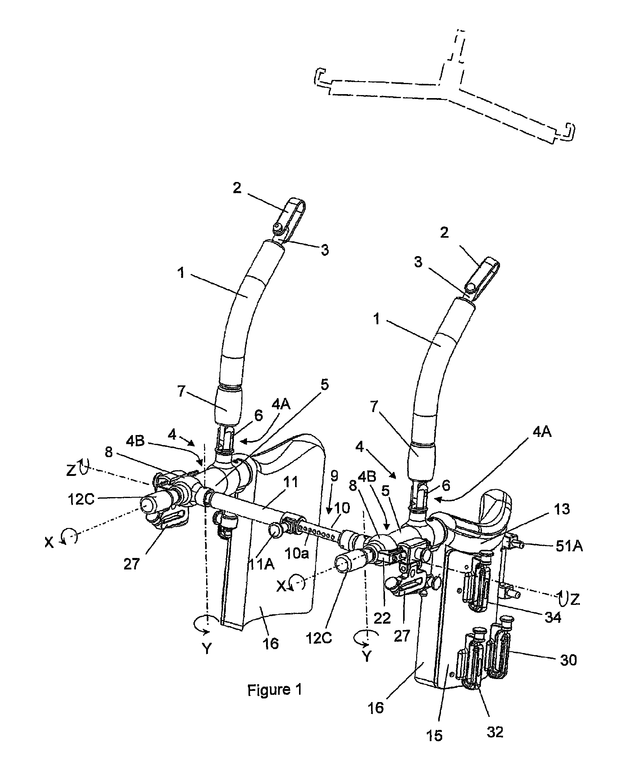 Universal patient lifting frame