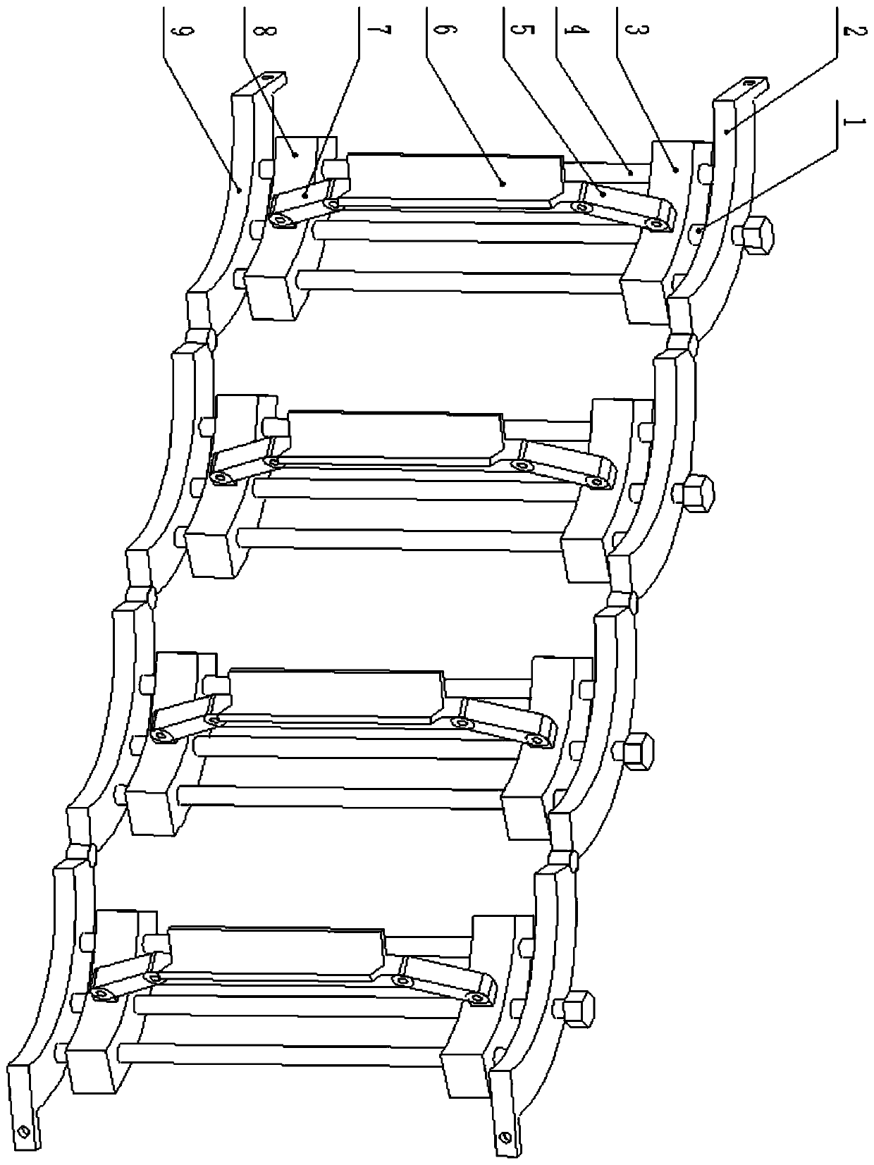 An adjustable electric pole reinforcement device and its application method