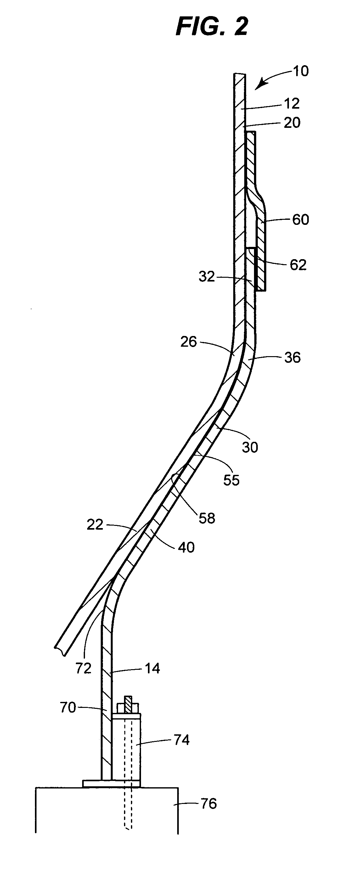 Structure for extreme thermal cycling