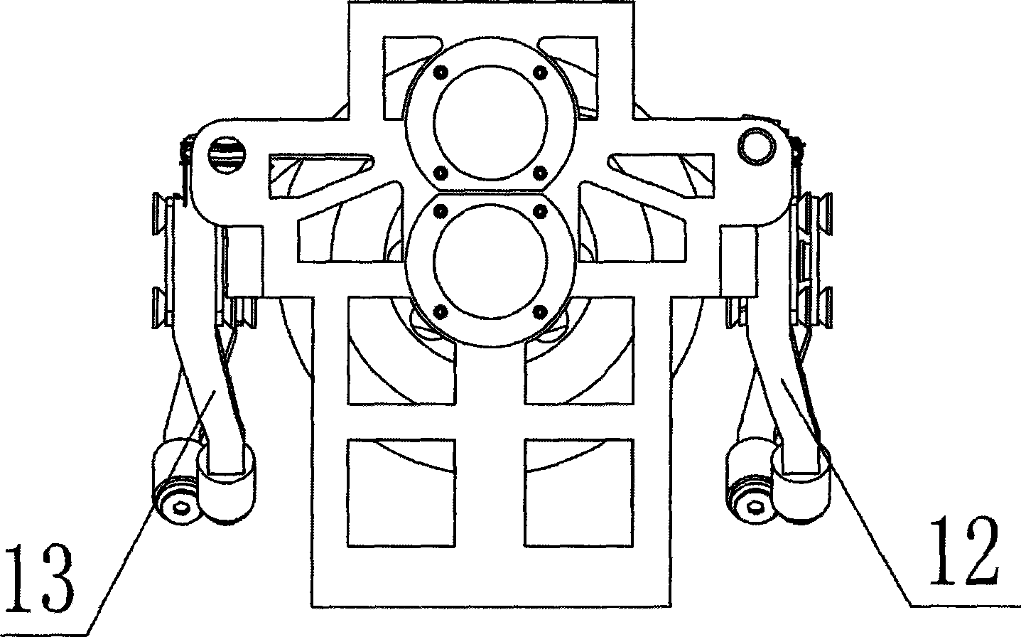 Gripper mechanism with fault release function for walking of patrolling robot