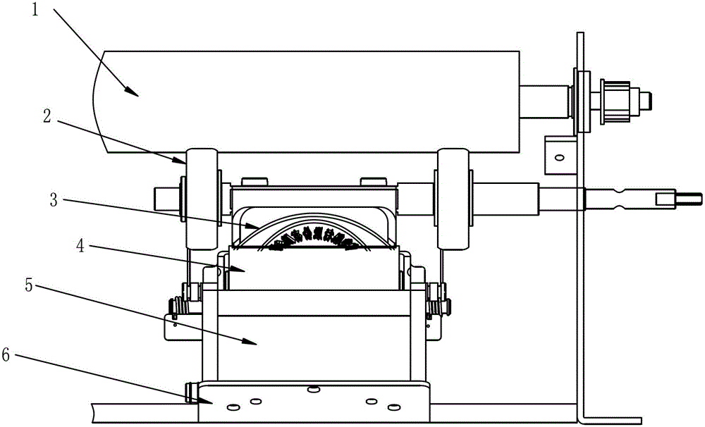 Mechanism for controlling ink of roller stamping machine