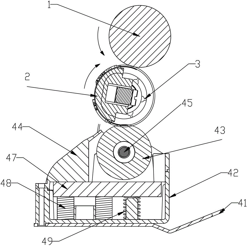 Mechanism for controlling ink of roller stamping machine