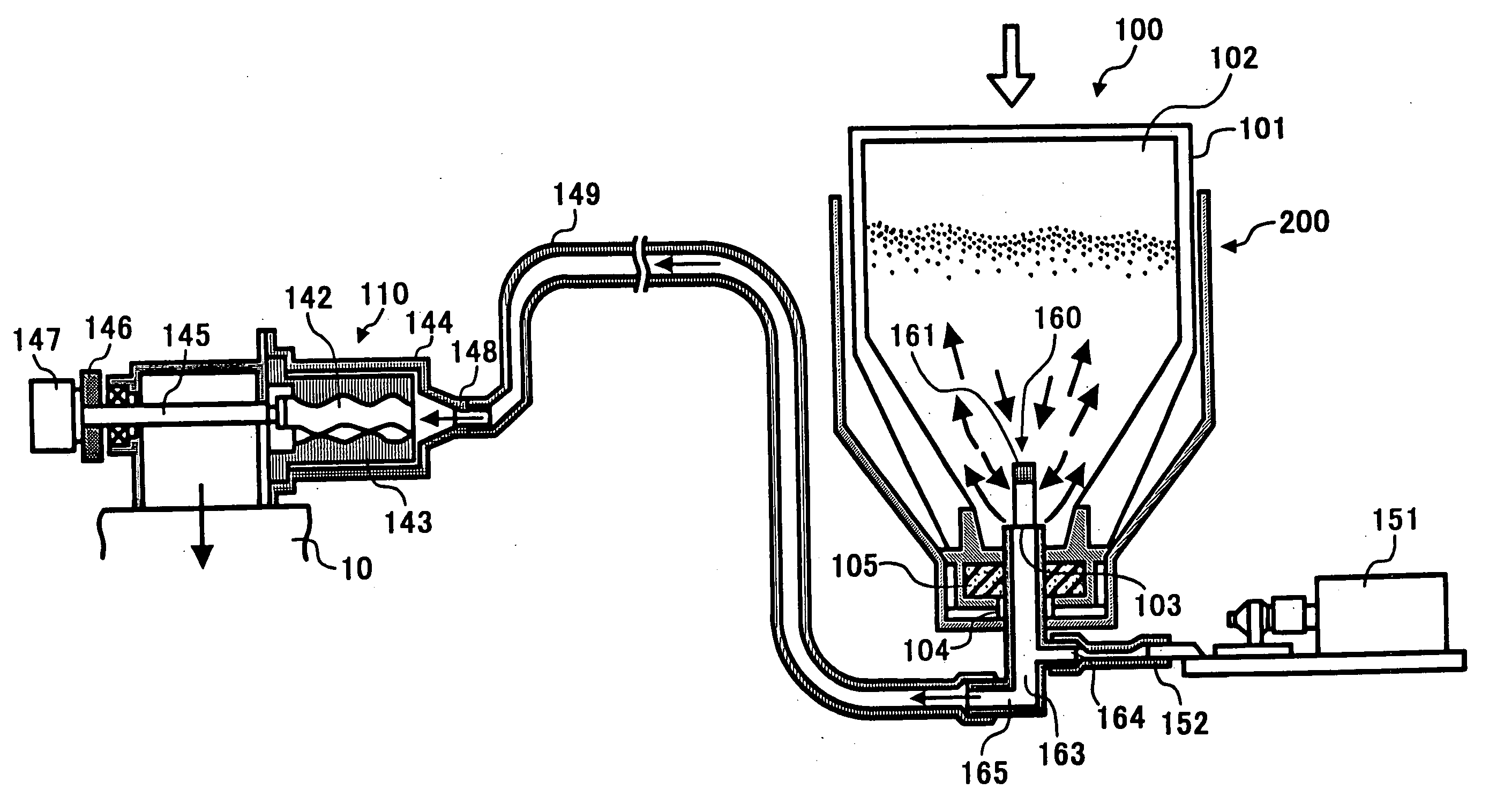 Apparatus and method for replenishing a developing device with toner while suppressing toner remaining