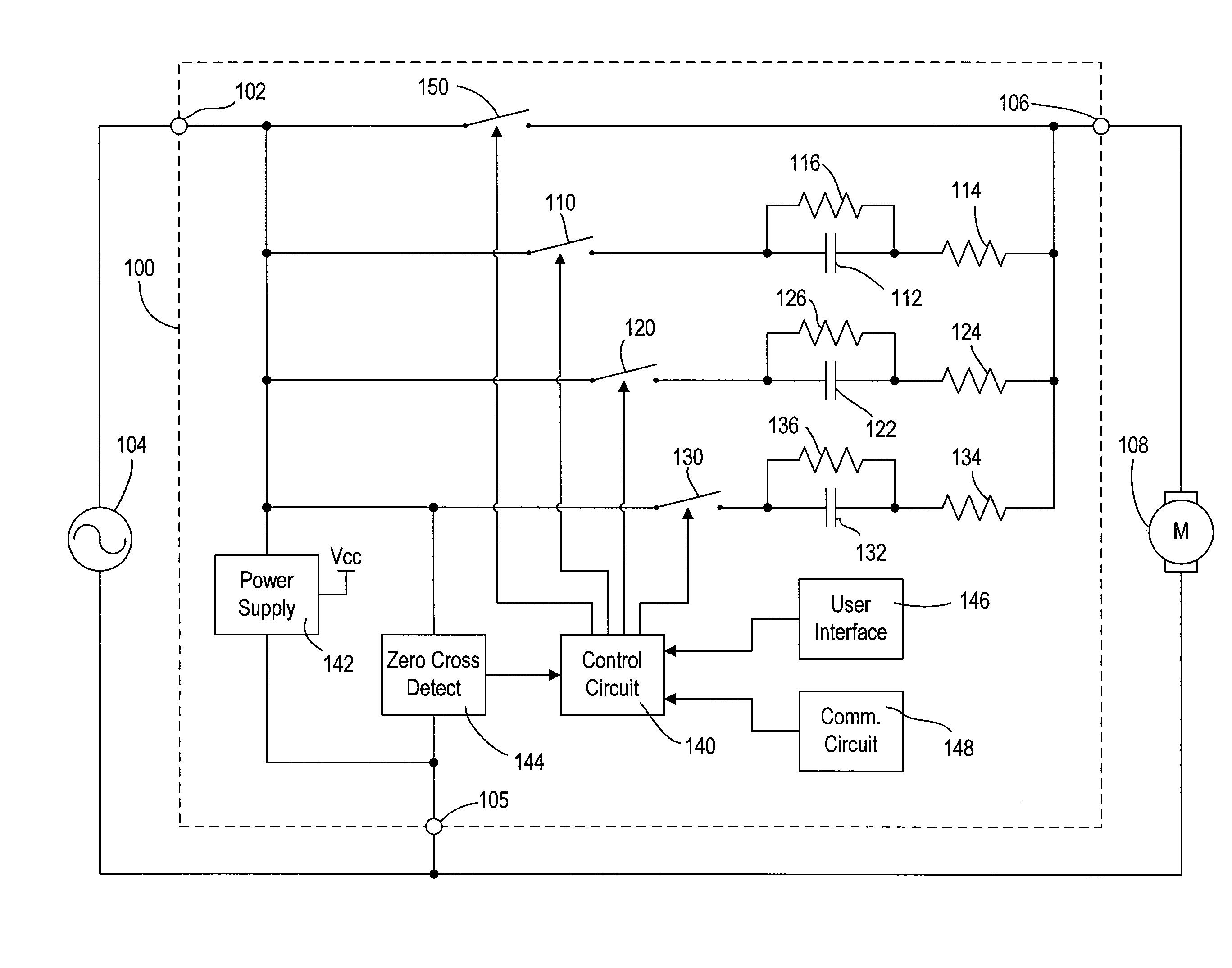 Method and apparatus for quiet fan speed control