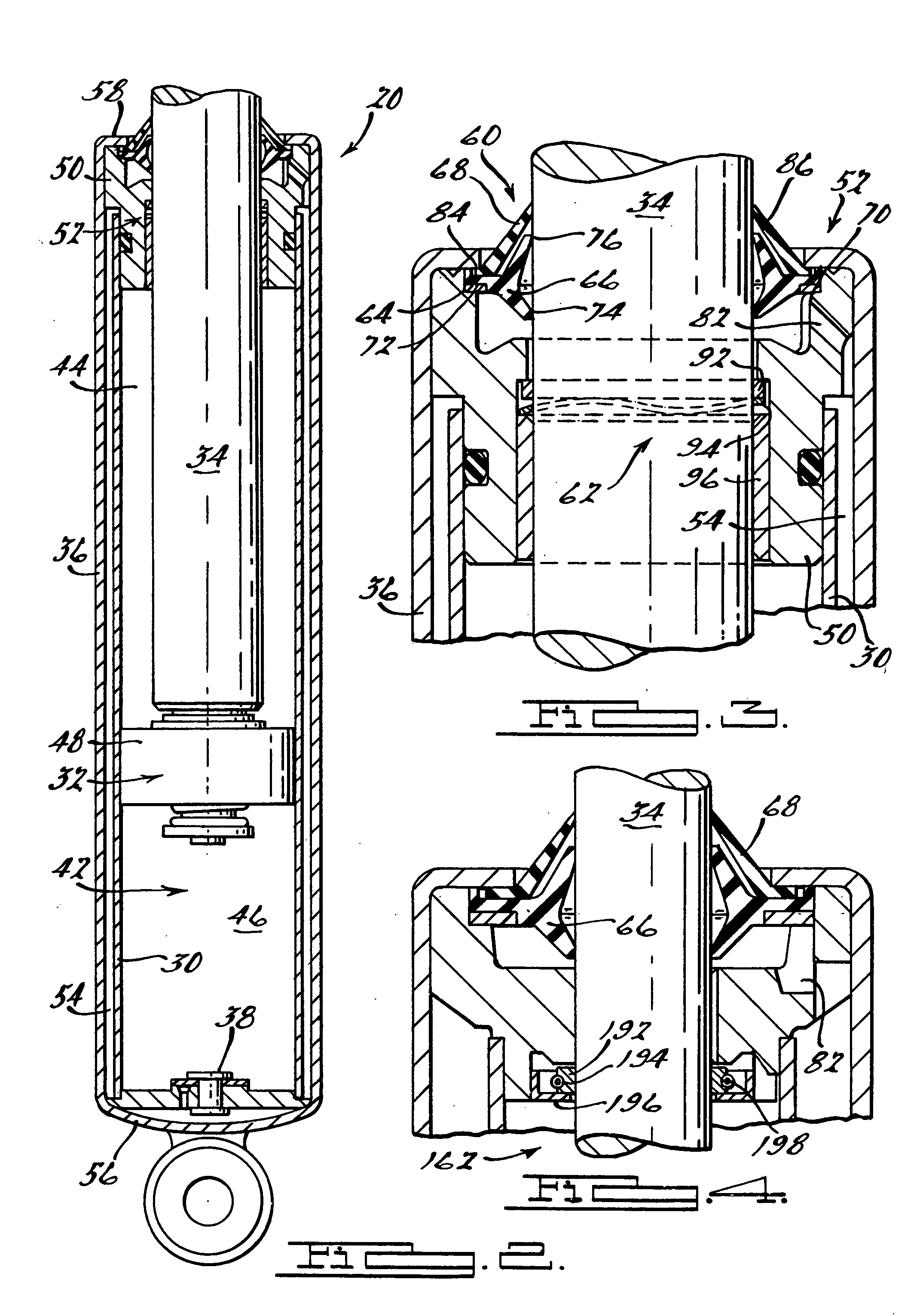 Temperature compensated dual acting slip