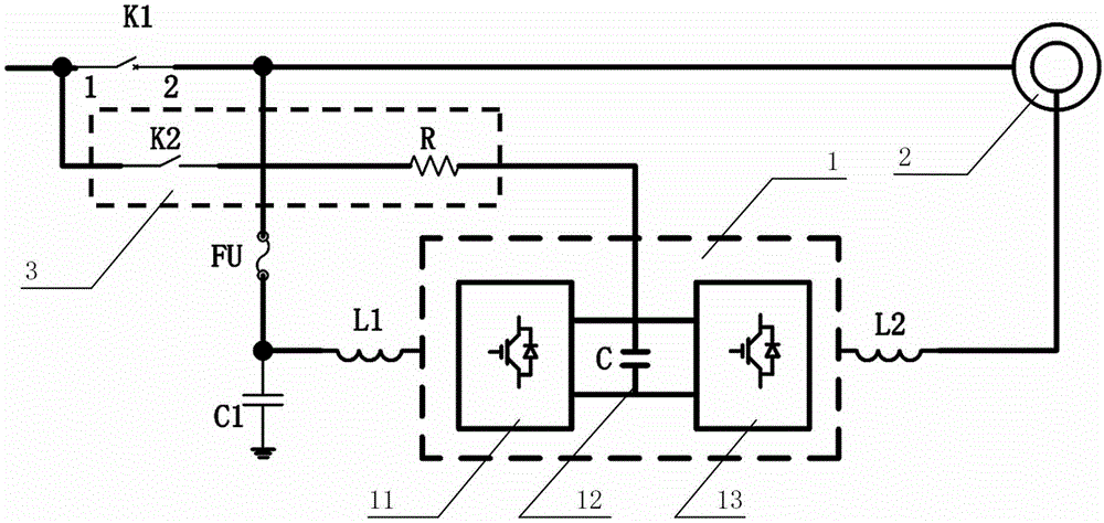 Aerogenerator current transformer and control method thereof