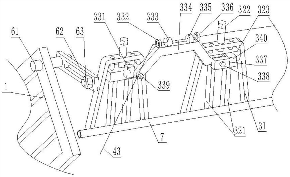 An animal fixing device for animal husbandry