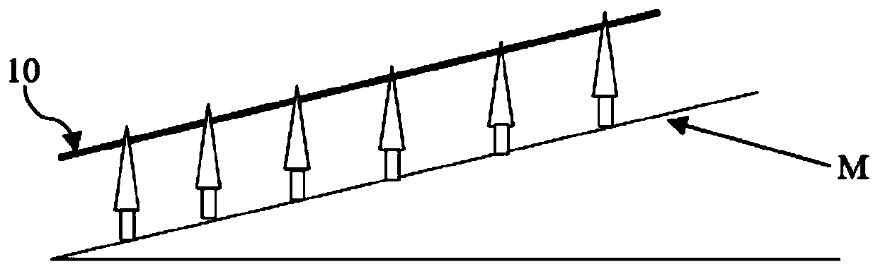 Method for promoting formation of uniform withered litter and humus layers in slope broad-leaved forest