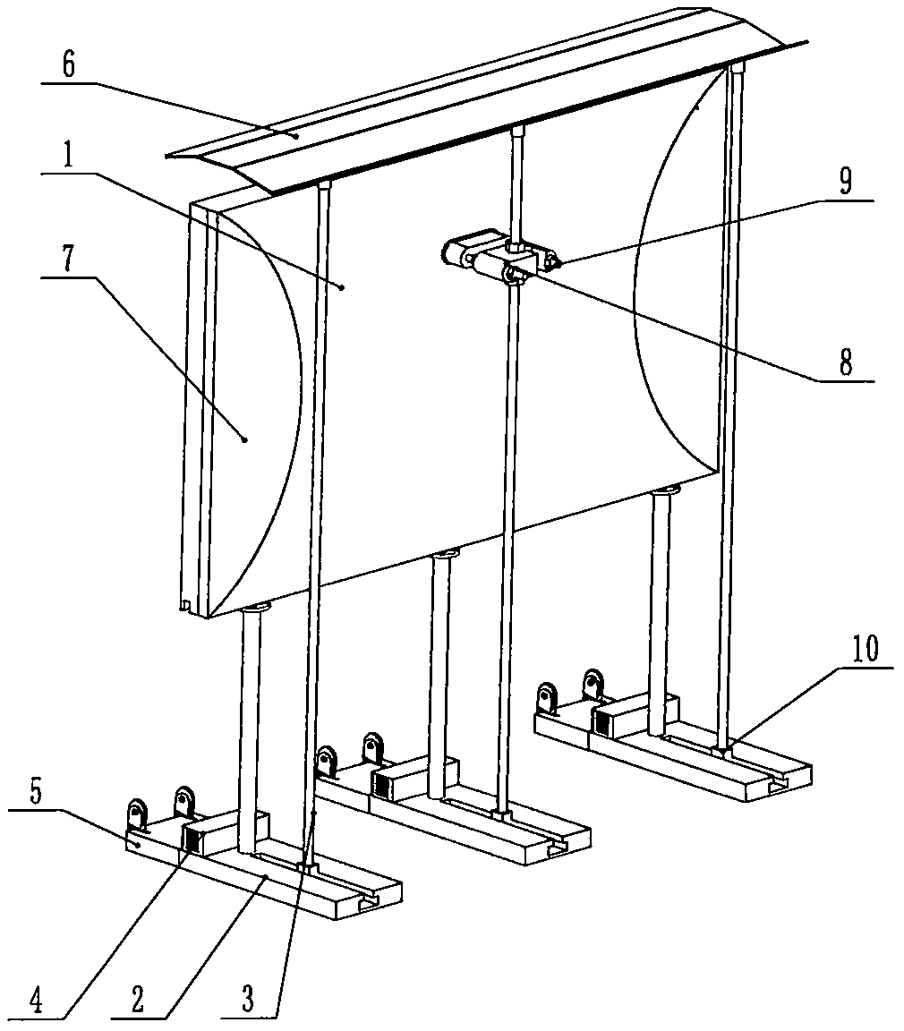 An outdoor movable administrative management display stand structure